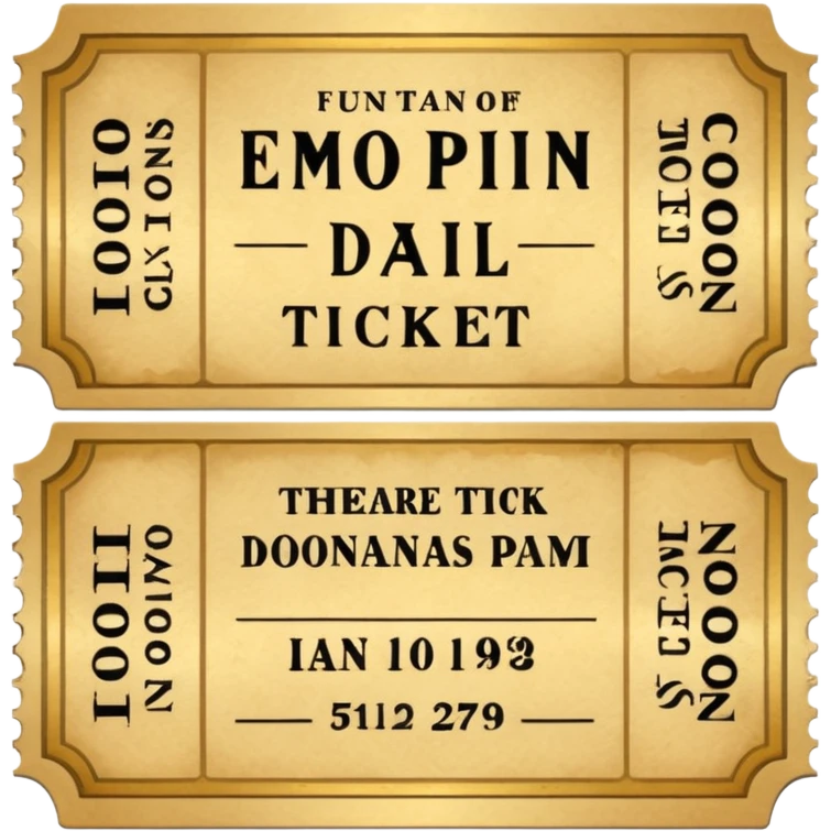theatre ticket emoji
