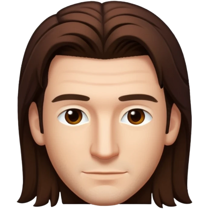JC Chasez with long brown hair emoji
