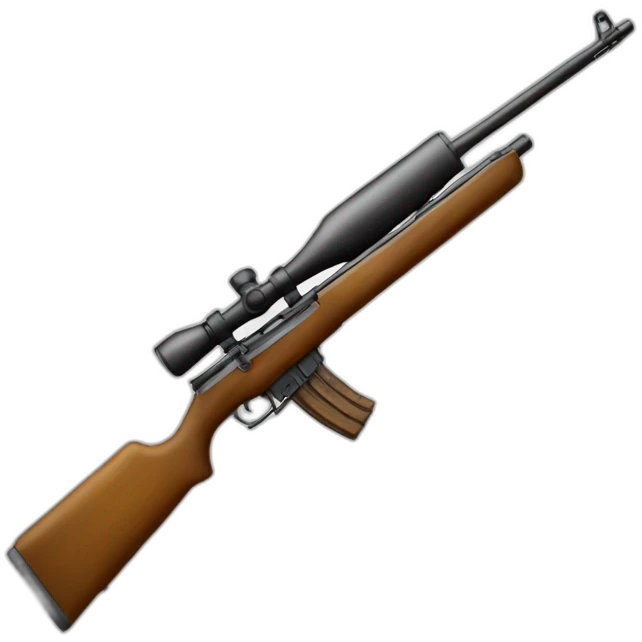 Patat avec un fusil emoji