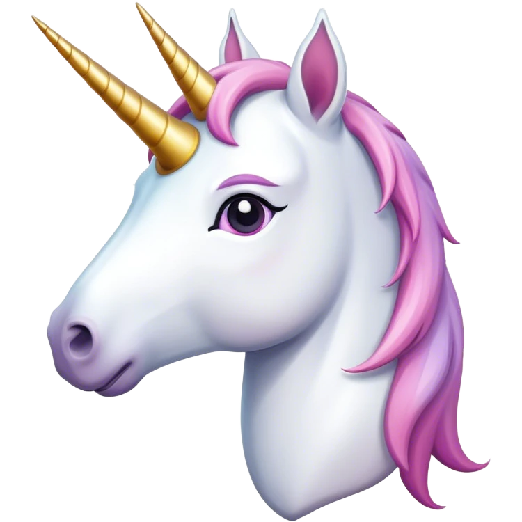 Unicorn looking  emoji