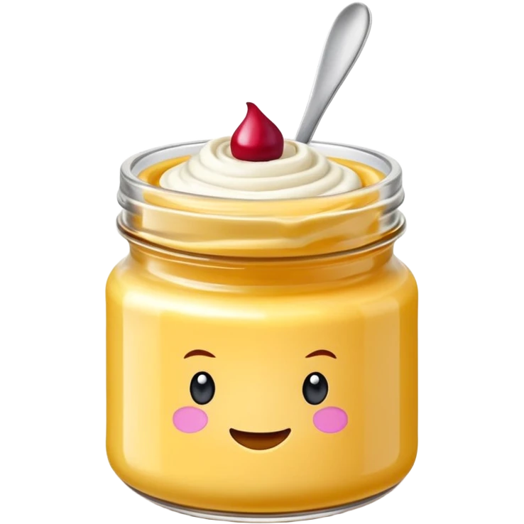 Una miniatura fotorrealista de una mantequilla corporal batida en un tarro de varios colores llamativos combinados de forma batida hasta arriba. Estilo: postre, arte, colores vibrantes. emoji
