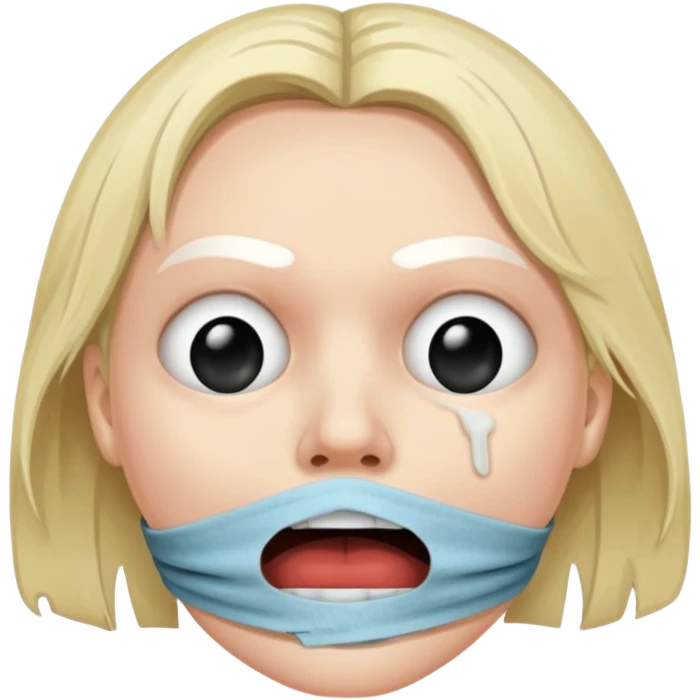 gagged face emoji