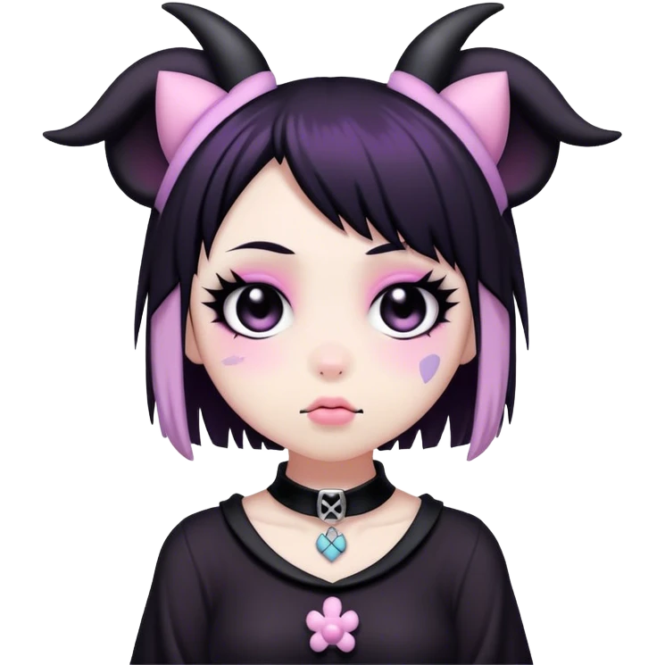  pastel goth  kuromi emoji