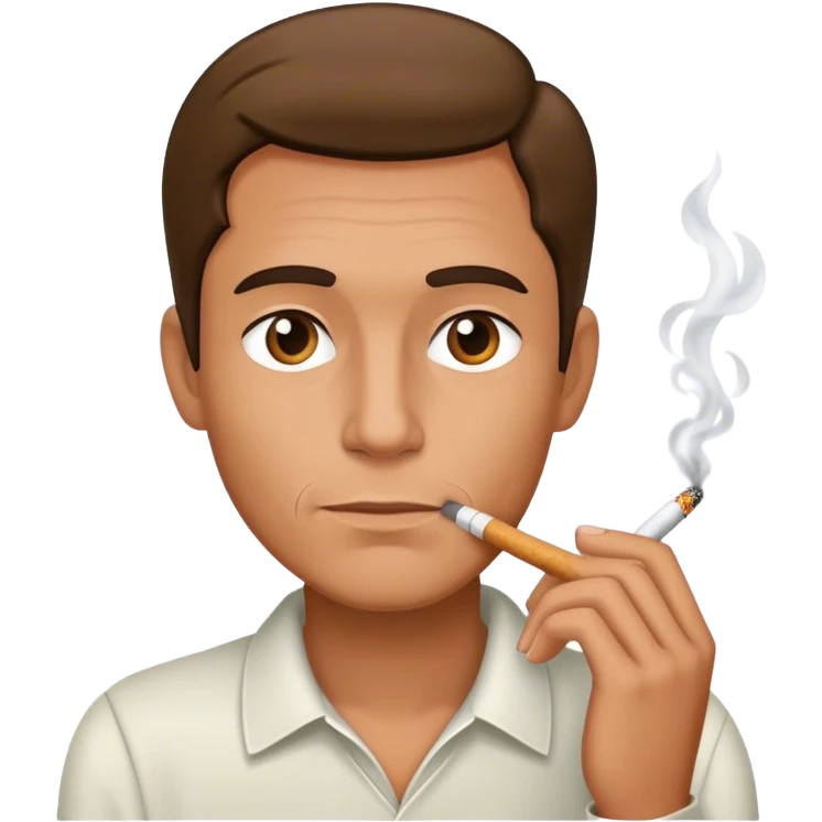 Steve with a cigarette emoji