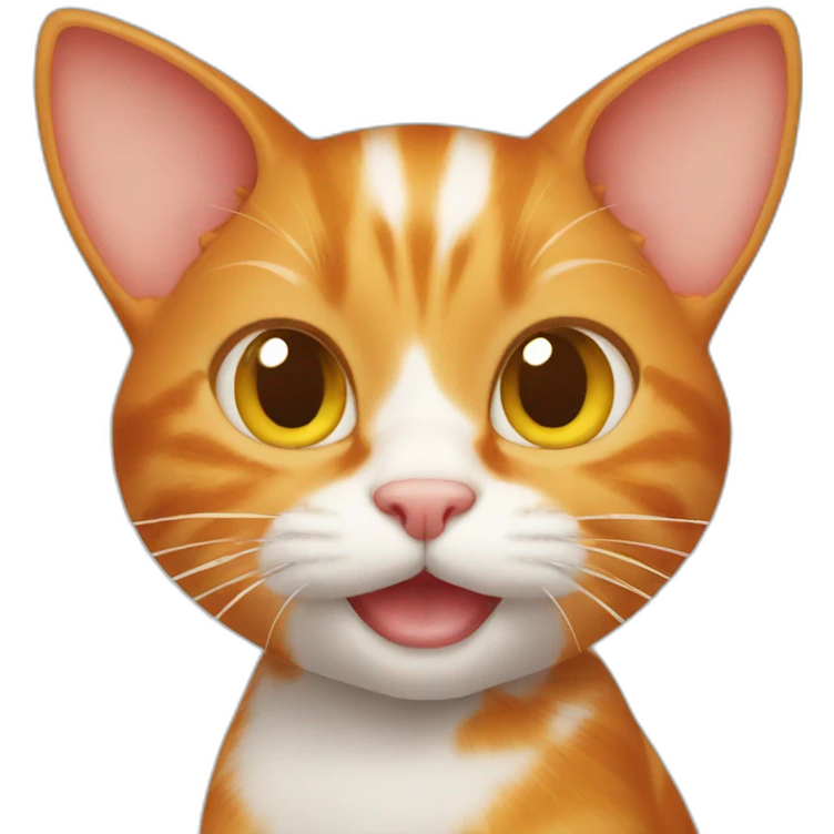 Ginger cat holding a mouse emoji