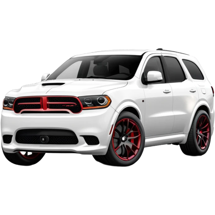 Durango DOSH HellCat SRT white and With low suspension body kit 4k, 8k and Under-coloring of the car  emoji