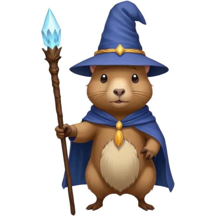 Capybara wizard emoji