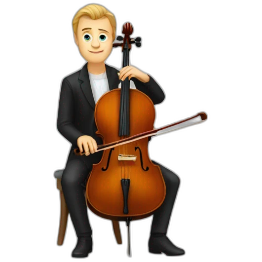 Anton Minenkov play cello emoji
