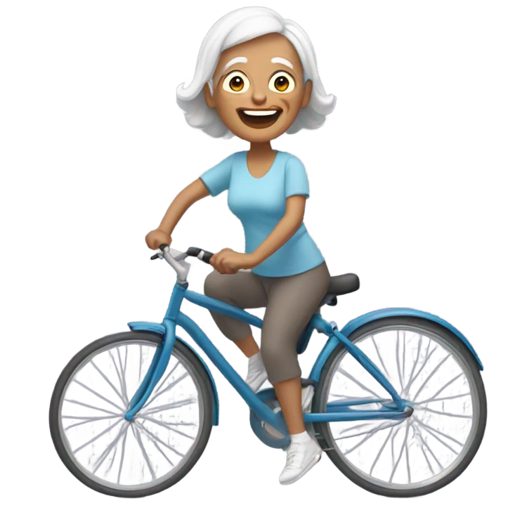 Active grandma emoji