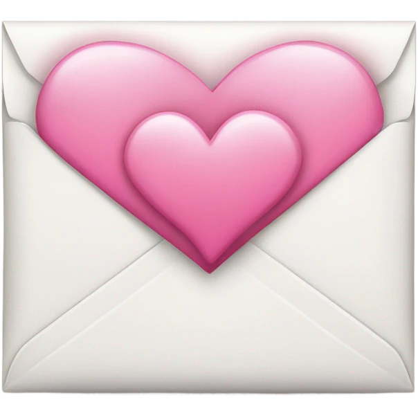 white envelope with pink heart emoji