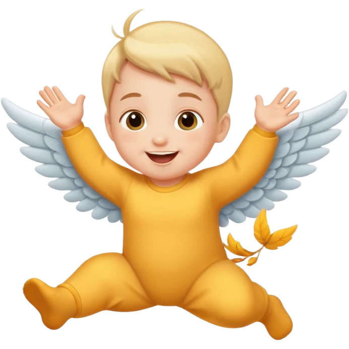 baby flying emoji