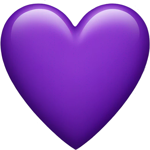 purple heart emoji