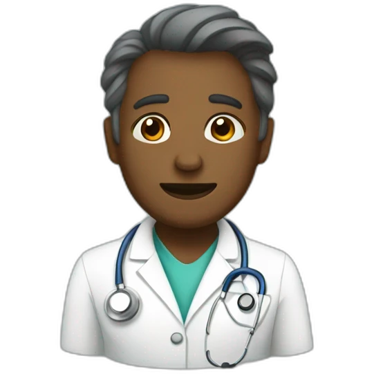 Doctor treating mental illness emoji
