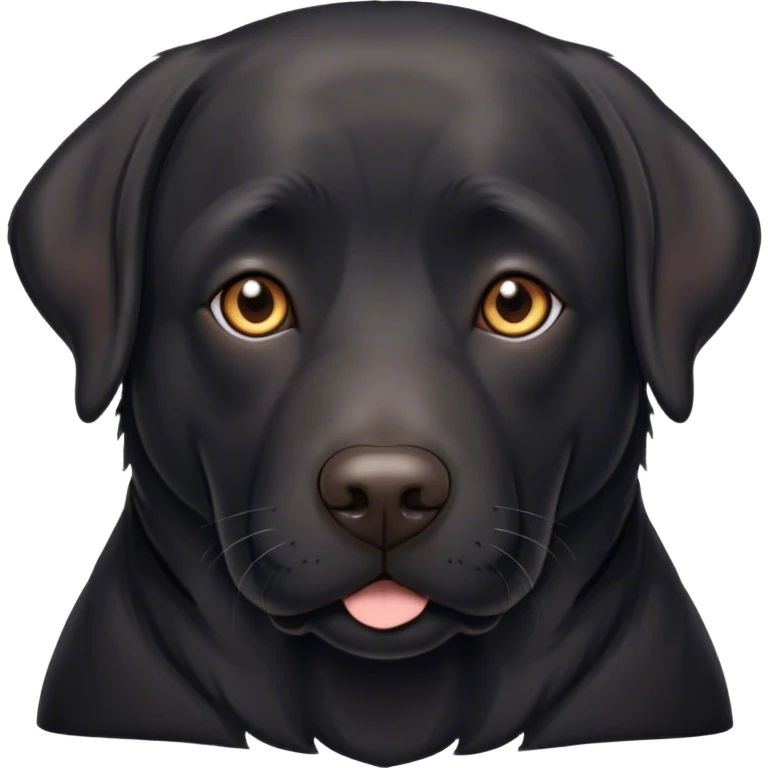 ￼ older, black lab emoji