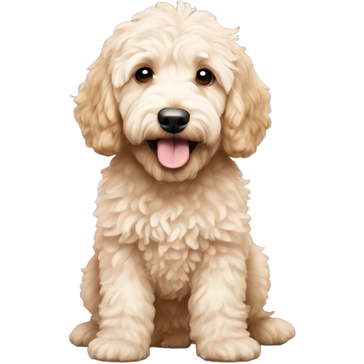 Mini goldendoodle  emoji