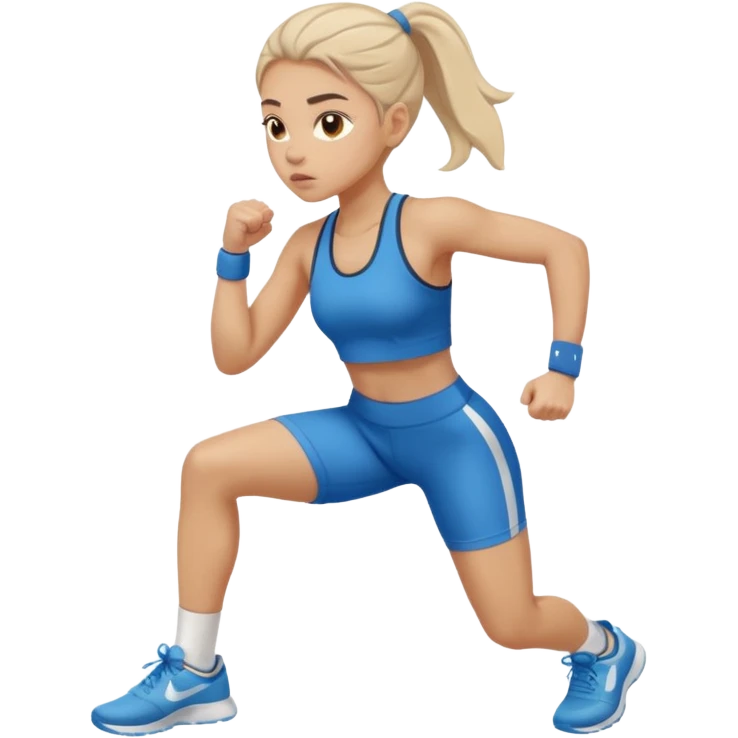Девушка занимается спортом  emoji