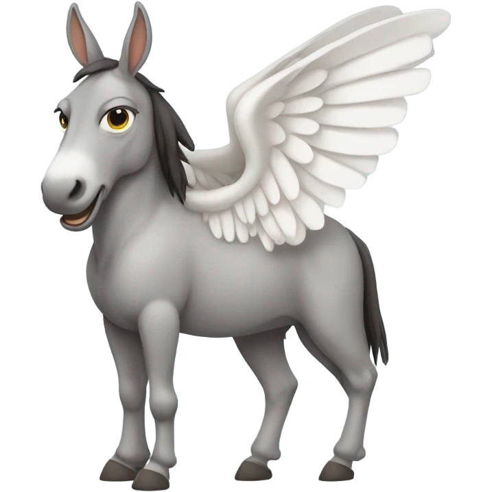 mule angel wings emoji