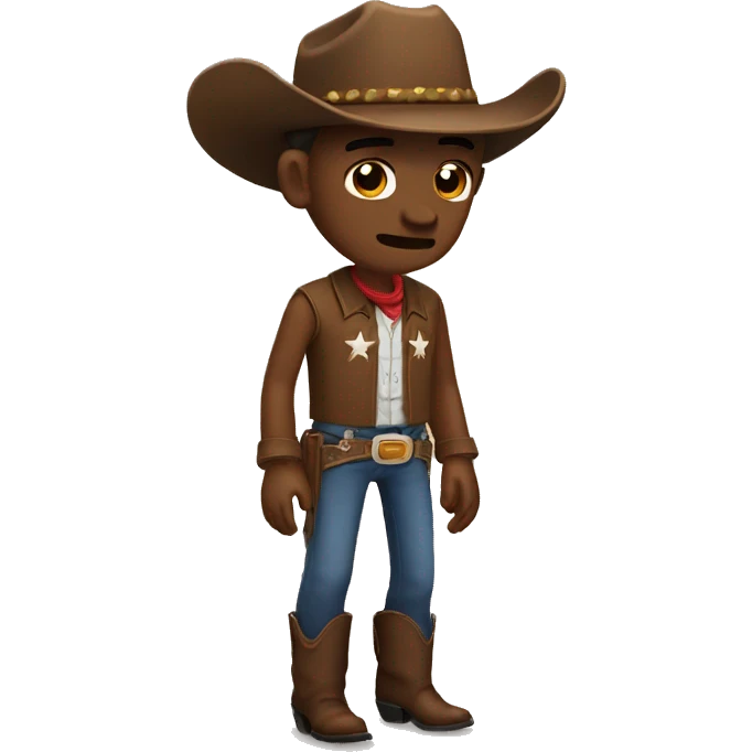 Cowboy crying emoji