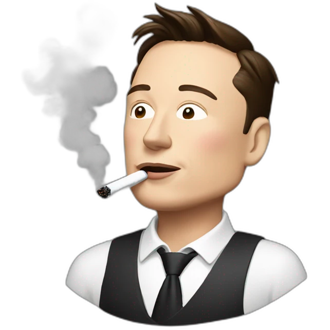 elon musk smoking emoji