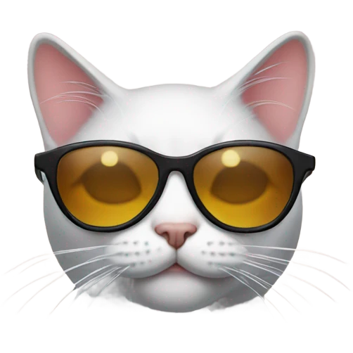 Cat with sunglasses emoji