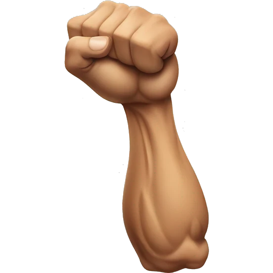 flexing  muscular arm emoji