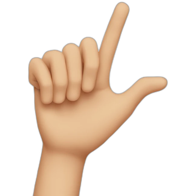 fingers pointing at eachother emoji