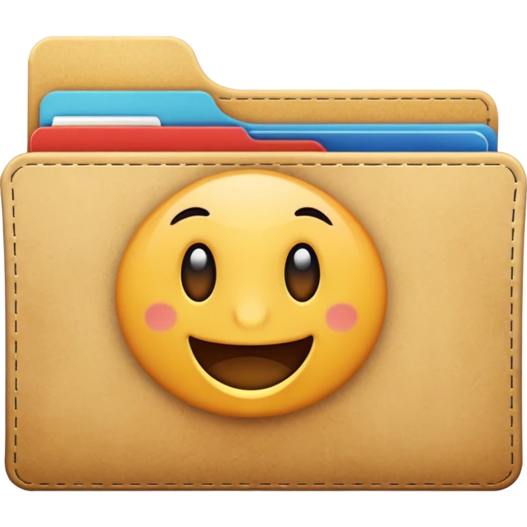 thick folder open emoji