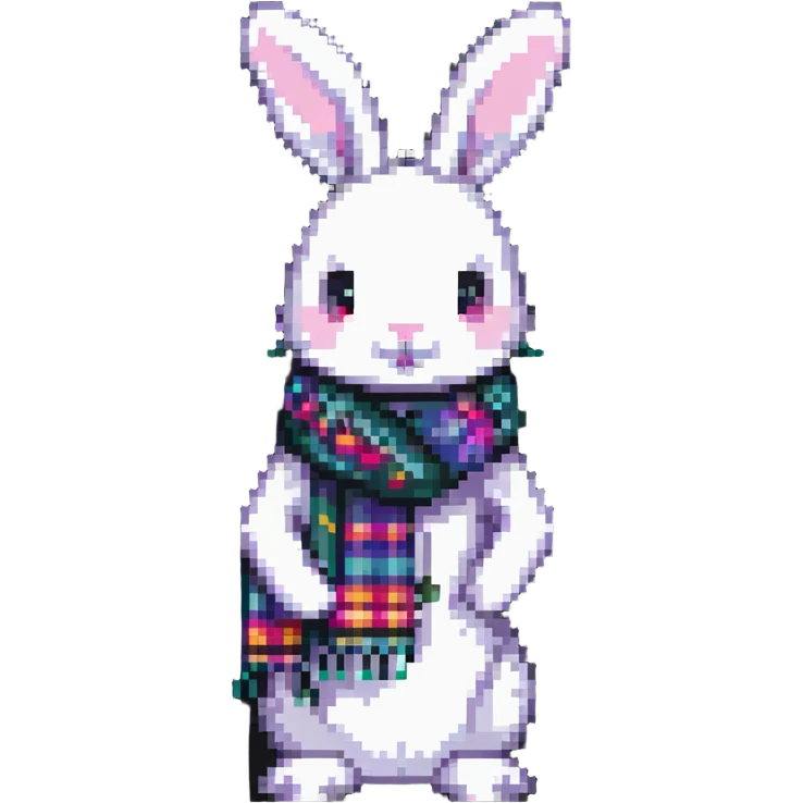 Bunny with a scarf emoji