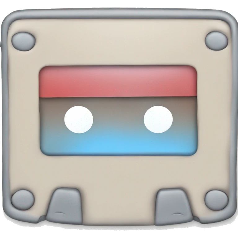 CD with pastel red and blue hints  emoji