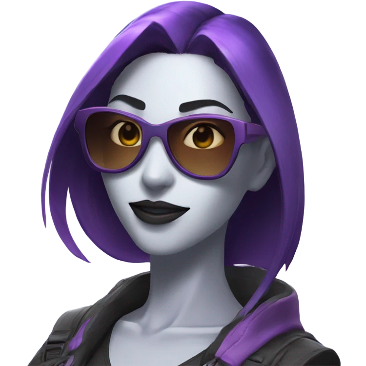 Widowmaker from overwatch with sunglasses emoji