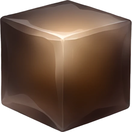 Smokey quartz cube emoji