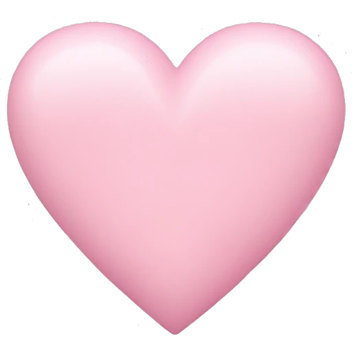 Pastel pink heart  emoji
