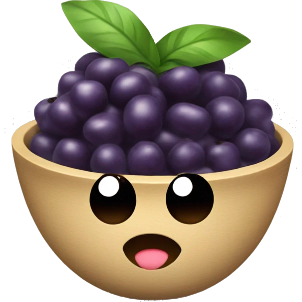 Cute açaí bowl  emoji