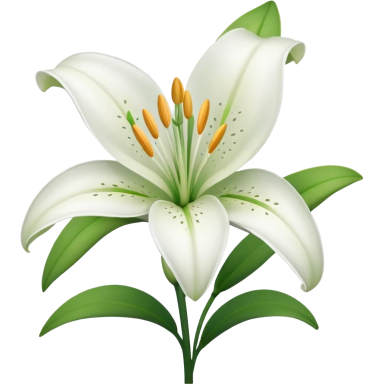 Lily flower emoji