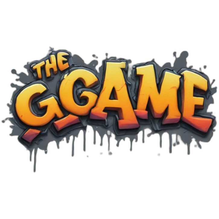 graffiti of the words "The Game" emoji