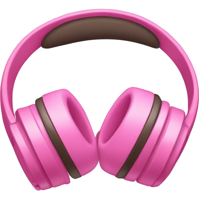 Headphones with cute pink bows  emoji