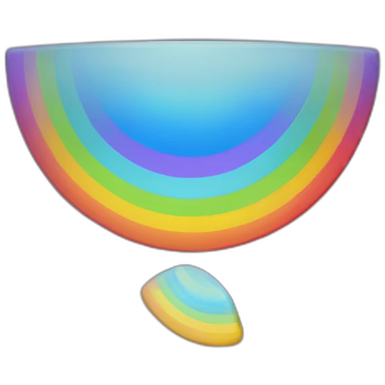 météorite arc-en-ciel emoji