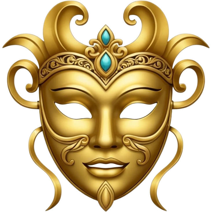 mask gold emoji