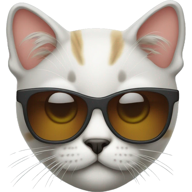 scottish cat with sunglasses  emoji