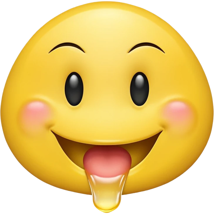 Smiley mouth drop emoji