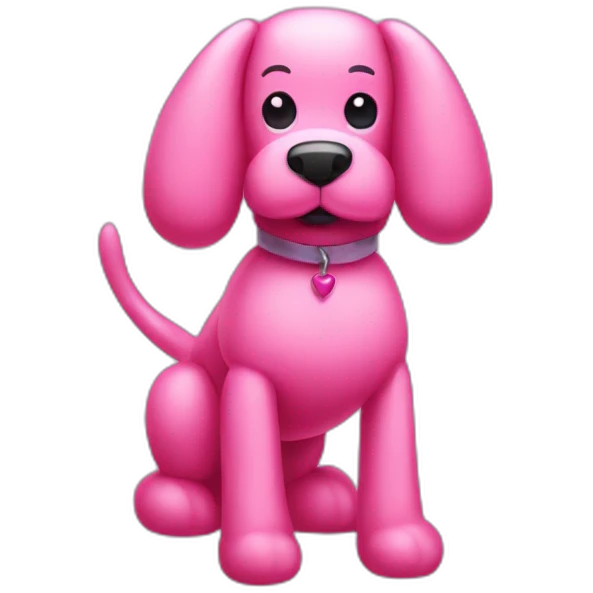 pink balloon dog emoji