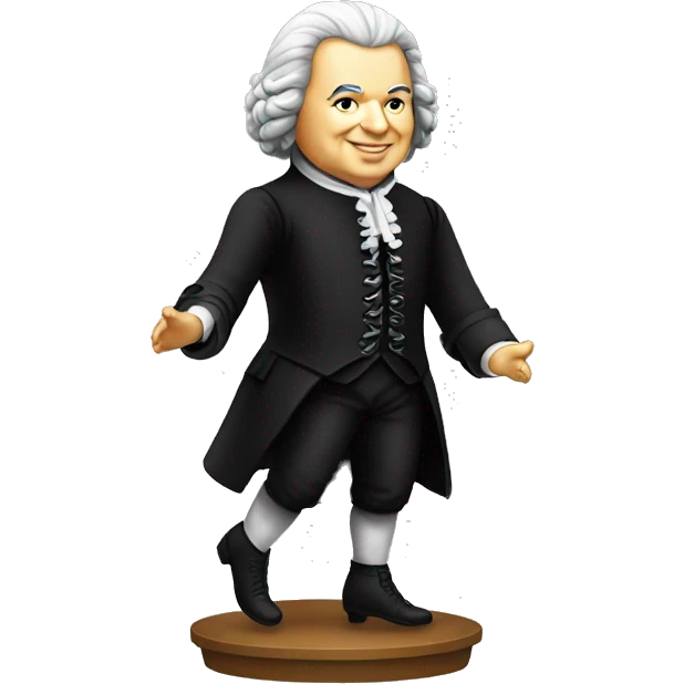 johann sebastian bach standing on his feet emoji