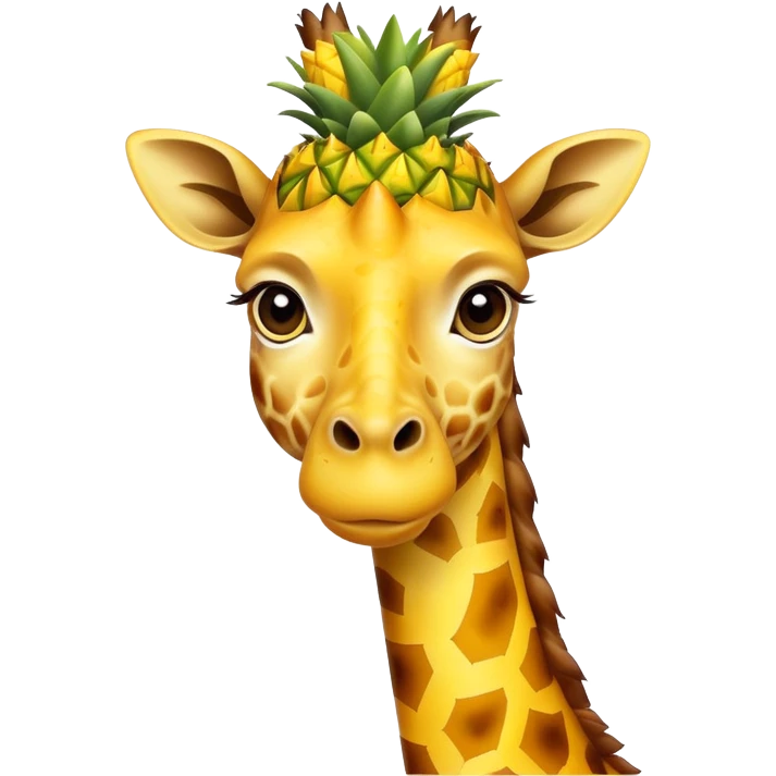Pineapple giraffe  emoji