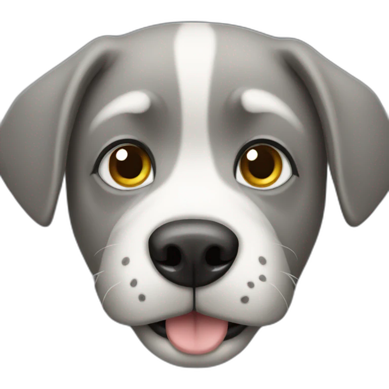 grey dog emoji