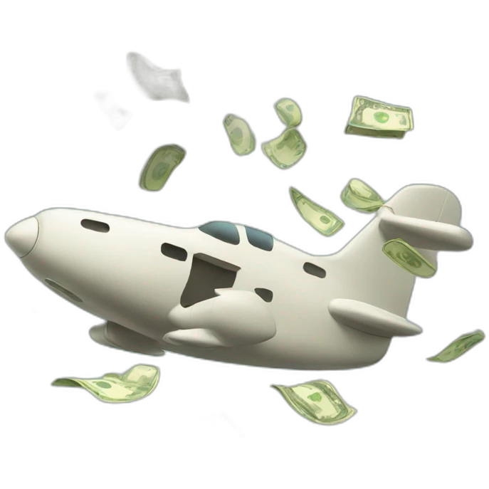 Flying money emoji