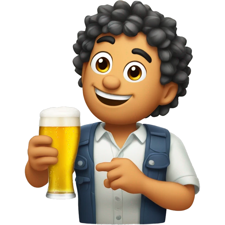 Nemo avec une bière emoji