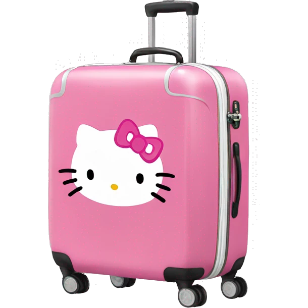 hello kitty luggage  emoji