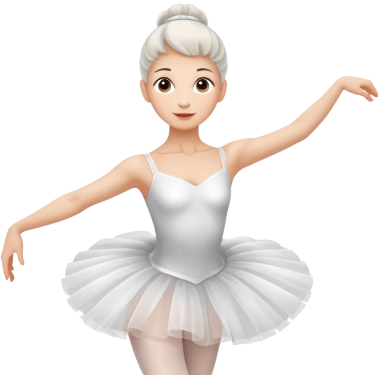 Ballerina above 40 years woman emoji