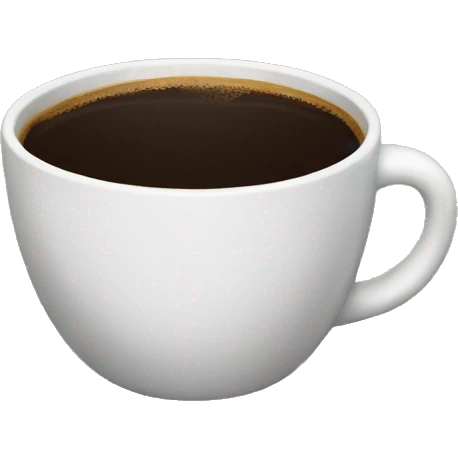 Black coffee emoji