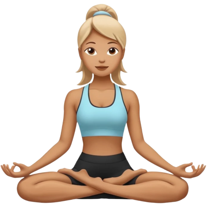 woman does yoga  emoji